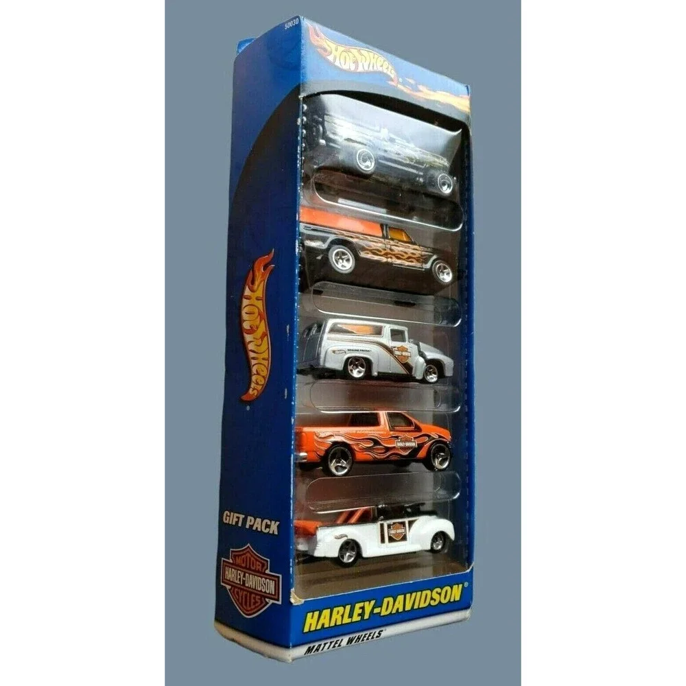 2000 Hot Wheels HARLEY-DAVIDSON Gift 5-Pack Die-Cast Cars #50030 1:64 NIP